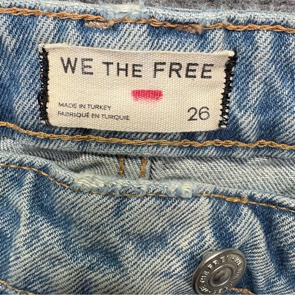 We The Free People Jeans Womens 26 Blue Deep Trance Dropped Boyfriend Baggy - Picture 4 of 13